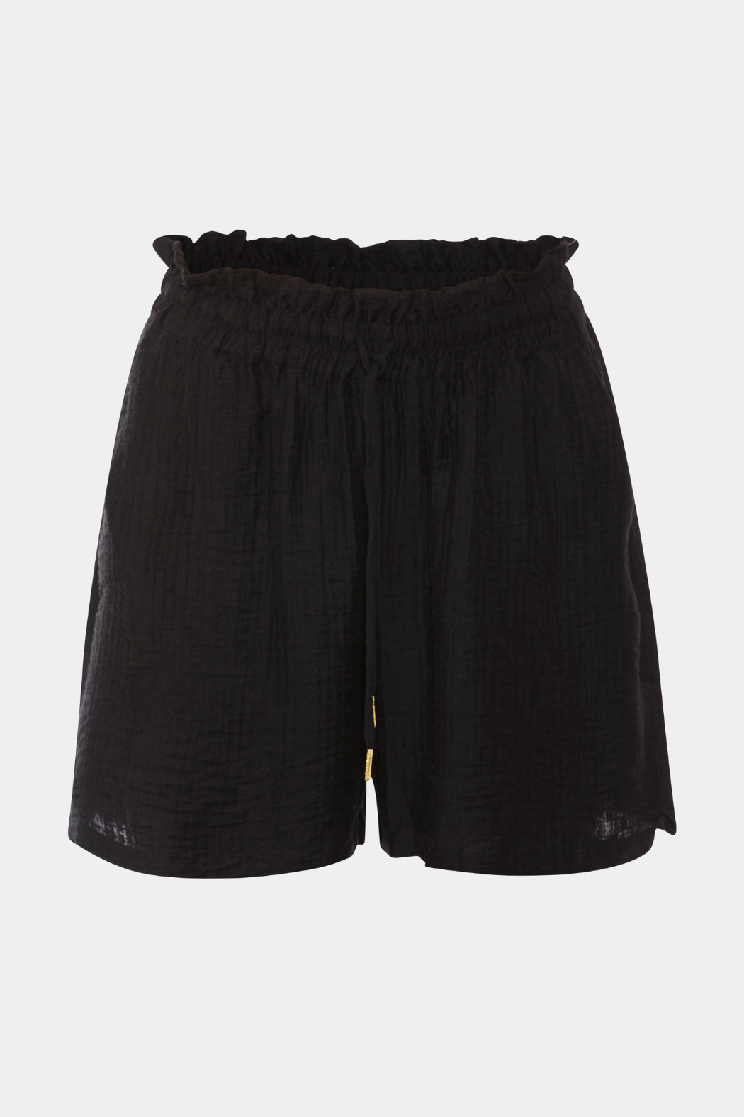 shorts, pants, crepe, rynket, elastik, sort, black, lette, løse, fin, smuk, elegant, klassisk, feminin, pæn, rå, cool, sej, unik, musthave, hverdag, fest