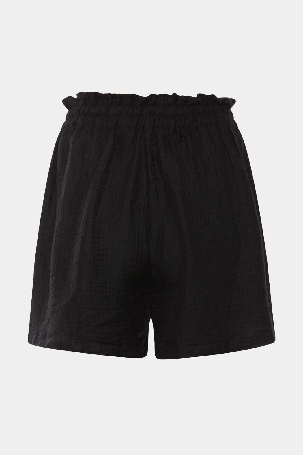 shorts, pants, crepe, rynket, elastik, sort, black, lette, løse, fin, smuk, elegant, klassisk, feminin, pæn, rå, cool, sej, unik, musthave, hverdag, fest
