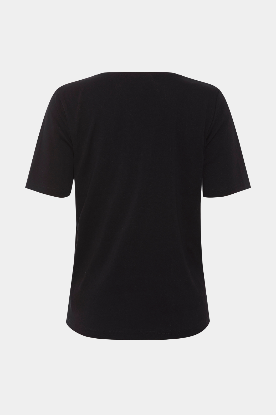 tee, tshirt, overdel, bluse, trøje, sort, black, tryk, print, kys, kysmund, læbe, læber, melange, kortærmet, let, luftig, fin, smuk, elegant, klassisk, feminin, pæn, rå, cool, sej, unik, musthave, hverdag, fest