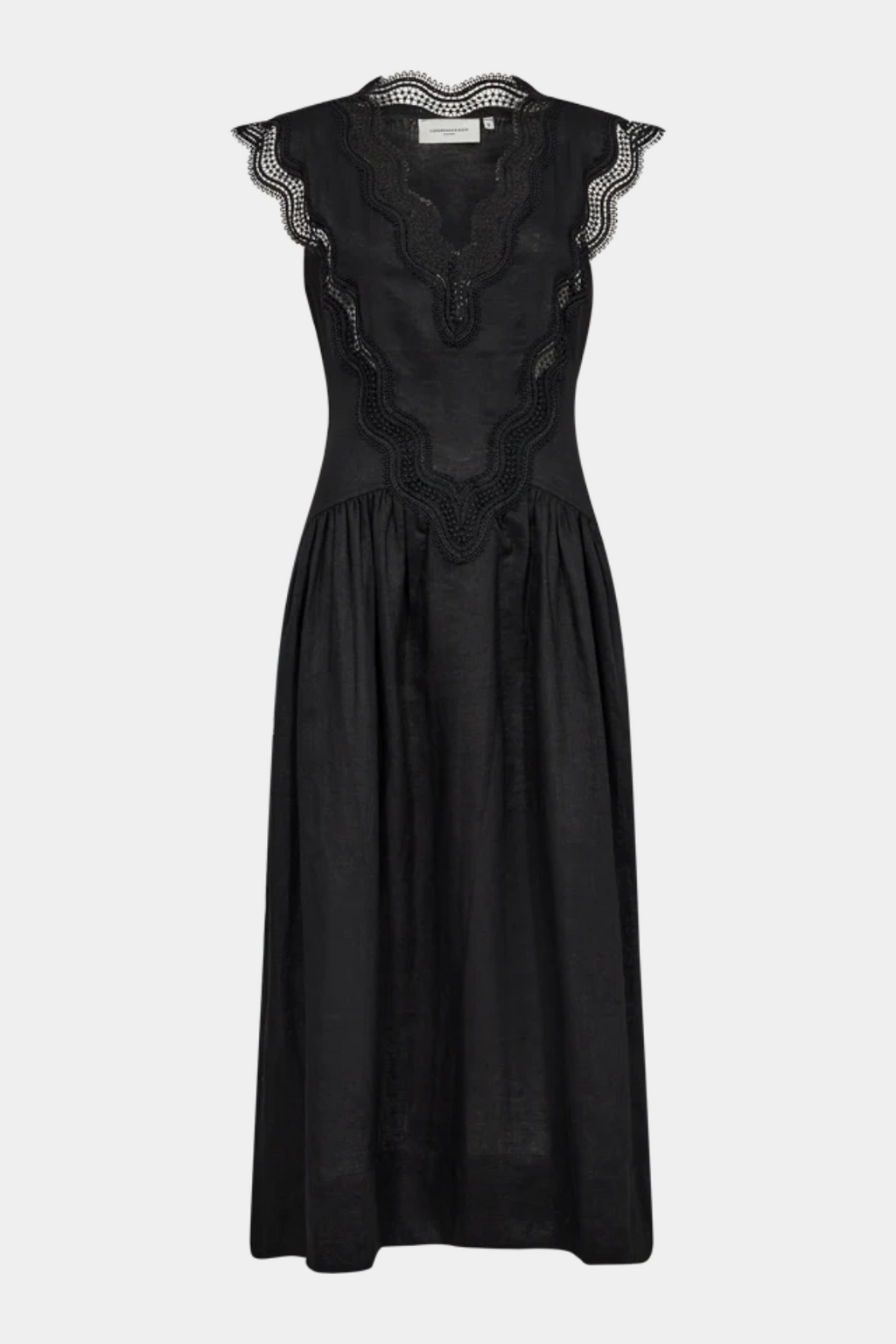hør, linen, blonde, blonder, lace, vudskæring, let, transparent, detaljer, muse, copenhagenmuse, sort, black, fin, smuk, elegant, klassisk, feminin, pæn, rå, cool, sej, unik, musthave, hverdag, fest