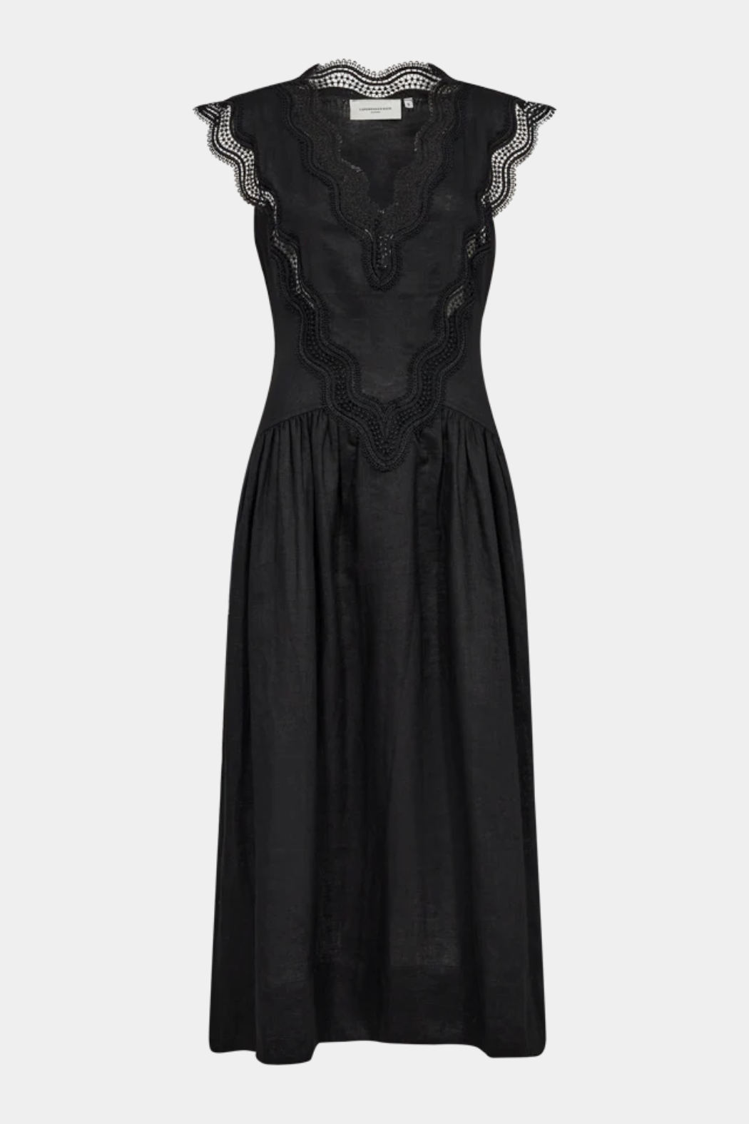 hør, linen, blonde, blonder, lace, vudskæring, let, transparent, detaljer, muse, copenhagenmuse, sort, black, fin, smuk, elegant, klassisk, feminin, pæn, rå, cool, sej, unik, musthave, hverdag, fest