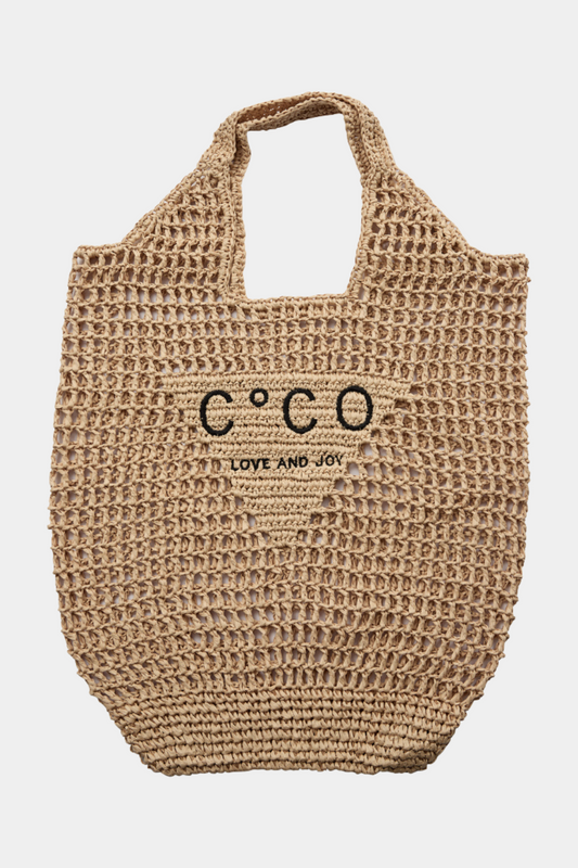 CocoCC straw tote bag
