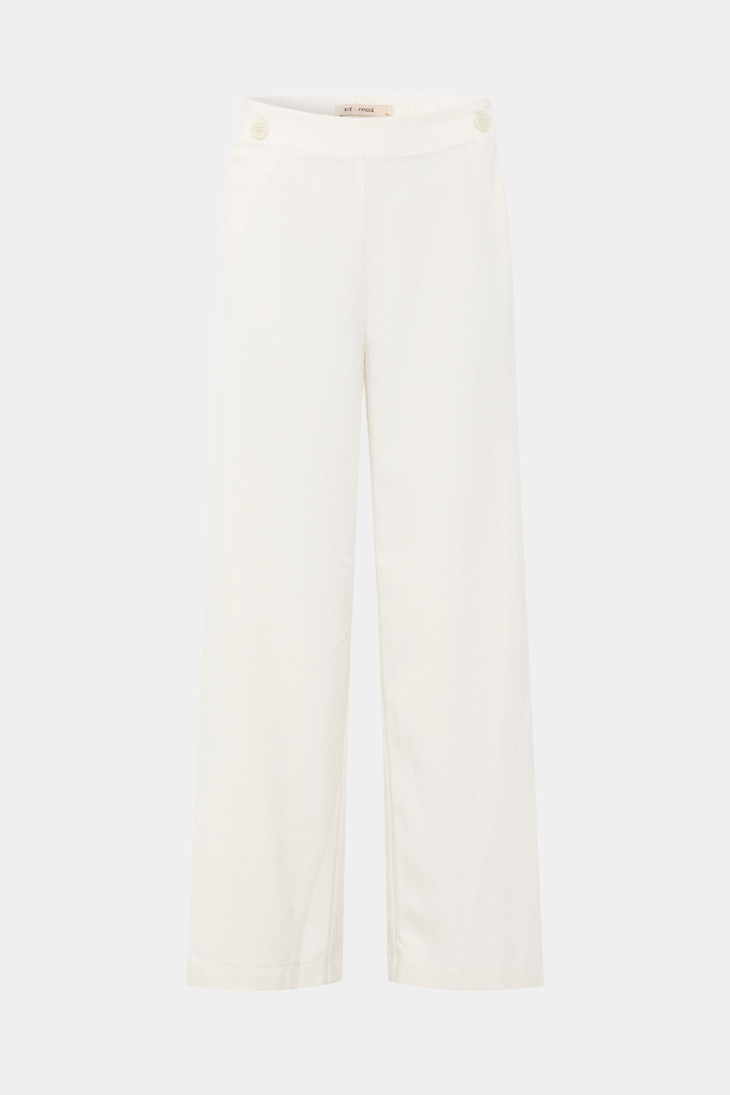 buks, bukser, pants, straightlegs, vidde, bredde, knapper, knap, løse, hvid, råhvid, fin, smuk, elegant, klassisk, feminin, pæn, rå, cool, sej, unik, musthave, hverdag, fest