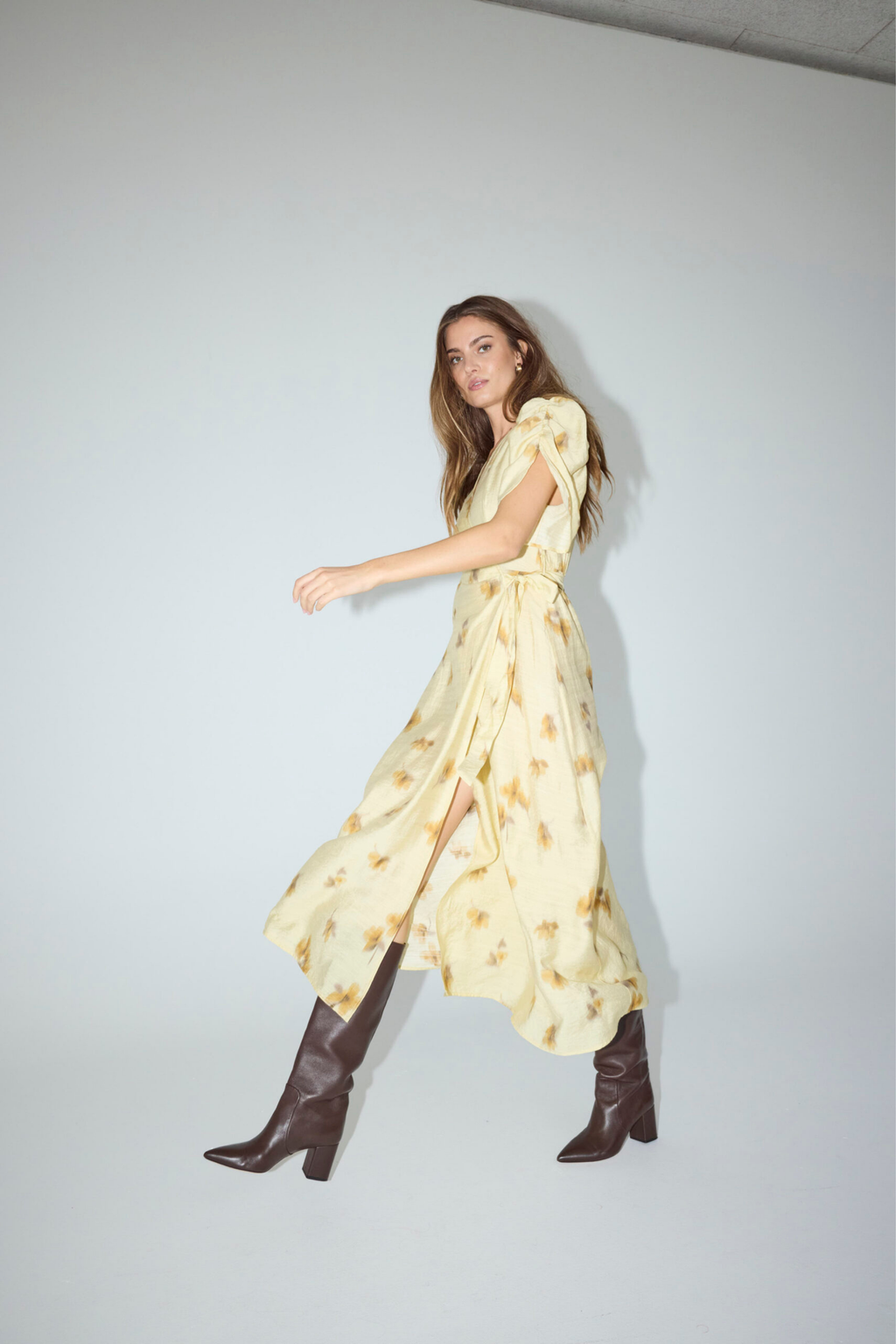 MylaCC flower wrap dress