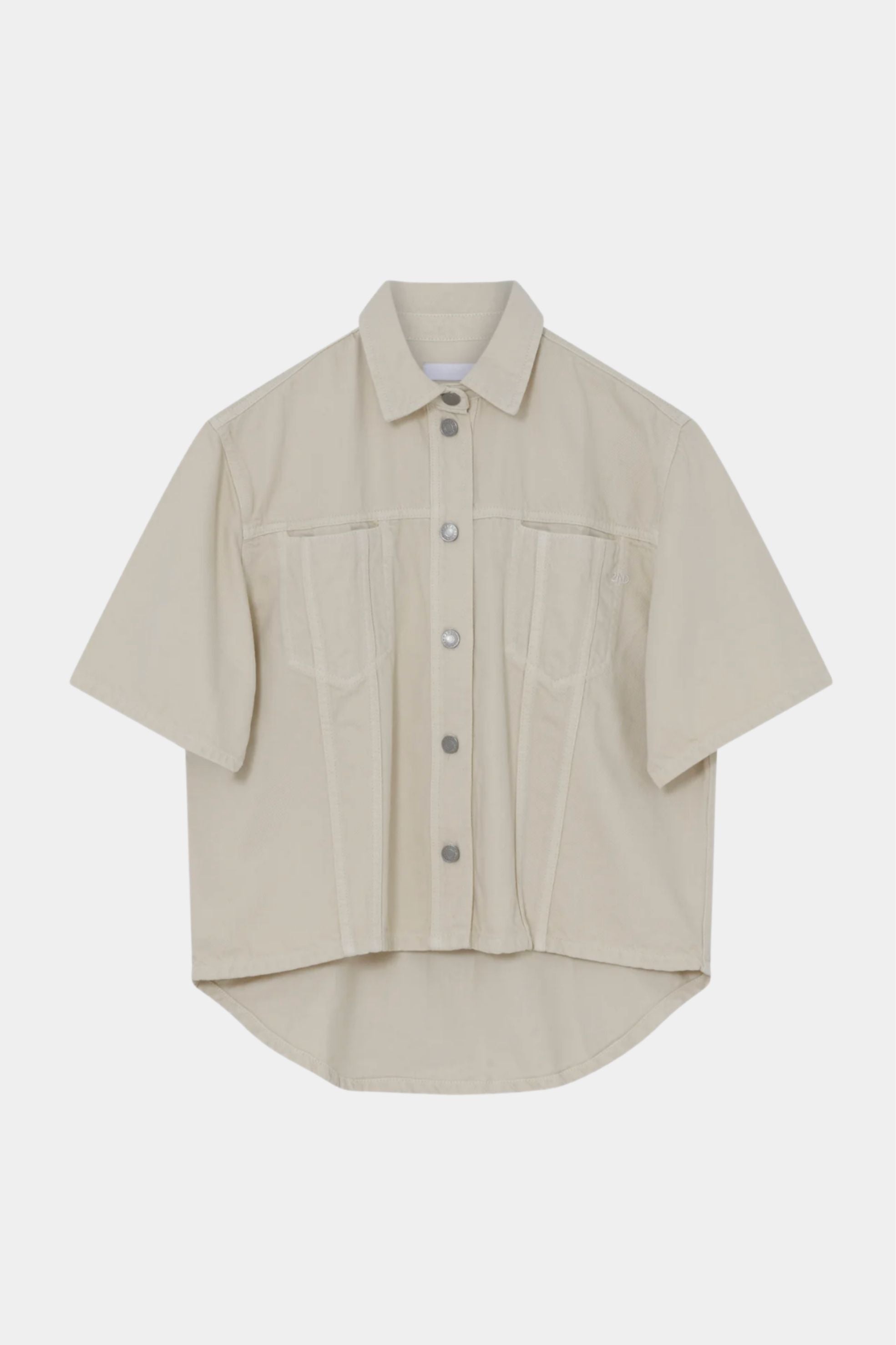 skjorte, shirt, bluse, overdel, denim, cowboy, denimskjorte, beige, fin, smuk, elegant, klassisk, feminin, pæn, sej, rå, cool, hverdag, fest