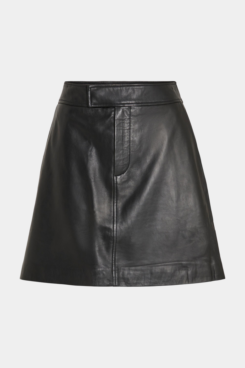 nederdel, skirt, kort, læder, skind, leather, ashape, blød, sort, fin, smuk, elegant, klassisk, feminin, pæn, rå, cool, sej, unik, musthave, hverdag, fest