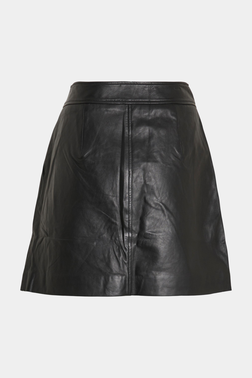 nederdel, skirt, kort, læder, skind, leather, ashape, blød, sort, fin, smuk, elegant, klassisk, feminin, pæn, rå, cool, sej, unik, musthave, hverdag, fest