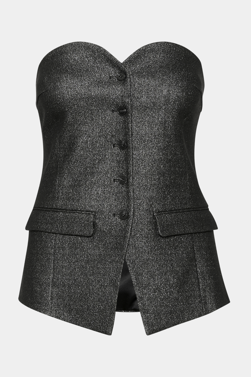 top, corsage, overdel, ærmeløs, uden ærmer, glimmer, glitter, sort, festlig, fin, smuk, elegant, klassisk, feminin, pæn, rå, cool, sej, unik, musthave, hverdag, fest