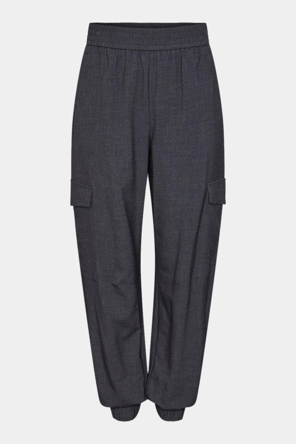 buks, bukser, pants, cargo, cargopants, cargobukser, trackpants, lommer, elastik, grå, mørkegrå, let, fin, smuk, elegant, klassisk, feminin, pæn, rå, cool, sej, unik, musthave, hverdag, fest