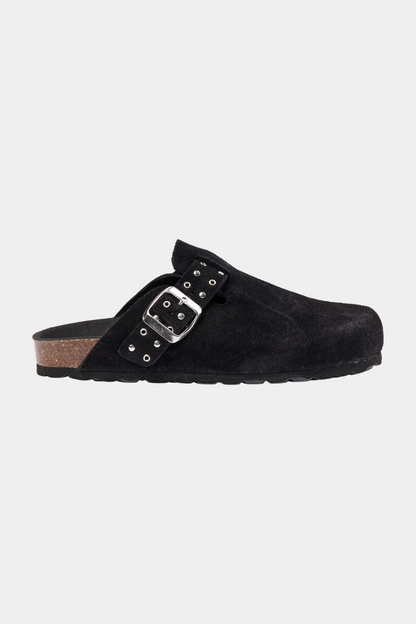 slipper, slip ins, slipper, sort, ruskind, suede, kork, birkenstock, nitter, cool, rå, københavn, hipster, crocs, træsko, lukket, cool, rå, elegant, feminin, afslappet, hverdag, kvinde, dame, woman