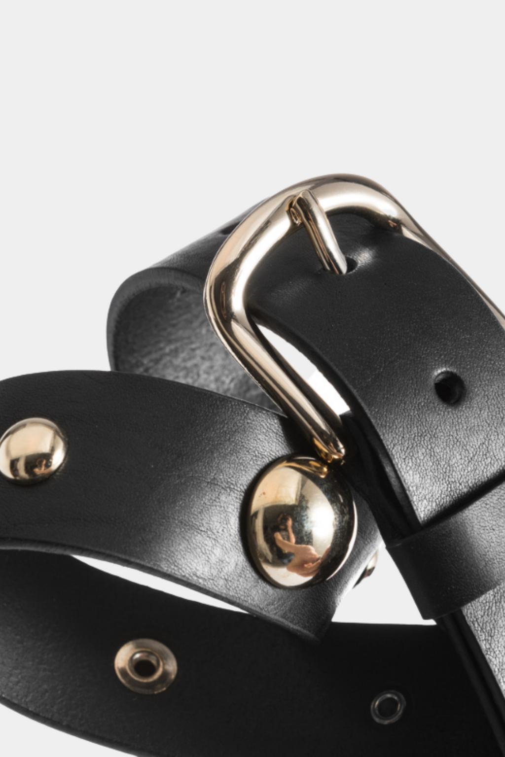 bælte, belt, skind, læder, spænde, guld, nitter, dots, runde, råt, cool, sej, basic, 