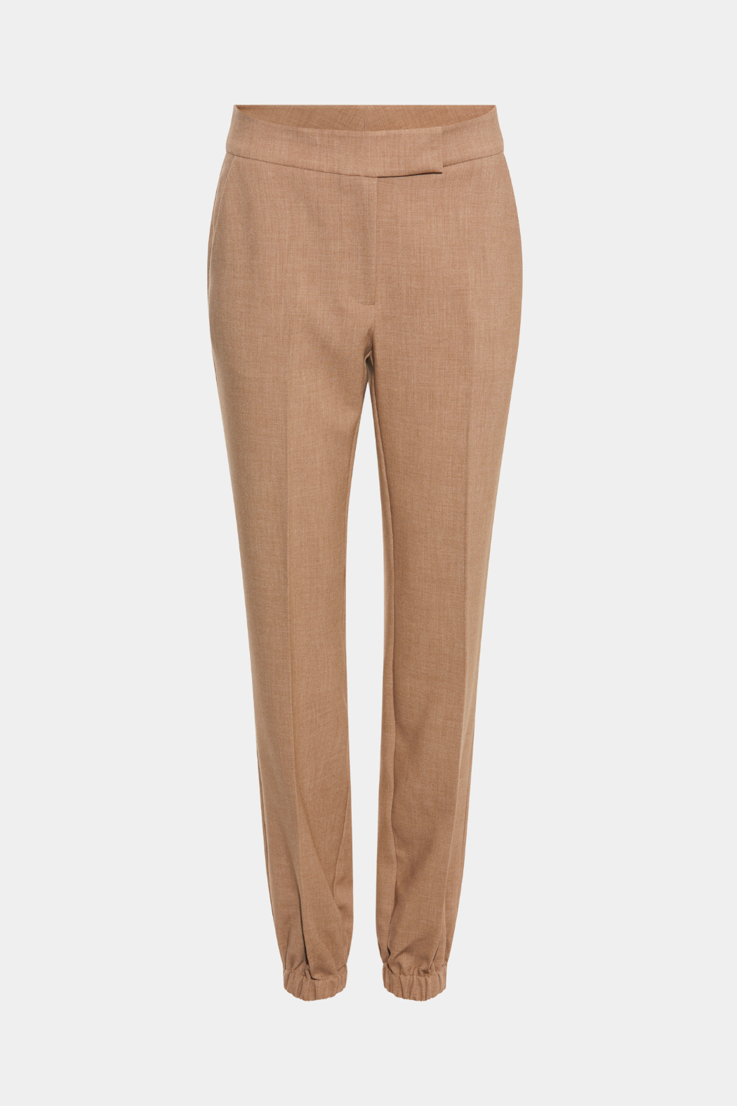 buks, bukser, pants, elastik, gulerodsbuks, sand, melange, beige, habit, jakkesæt, fin, smuk, elegant, klassisk, feminin, pæn, rå, cool, sej, unik, musthave, basis, basic, hverdag, fest