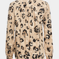 skjorte, shirt, bluse, print, beige, sort, leo, leopard, kinakrave, stolpelukning, fin, smuk, elegant, klassisk, feminin, pæn, yndig, rå, cool, sej, unik, musthave, hverdag, fest