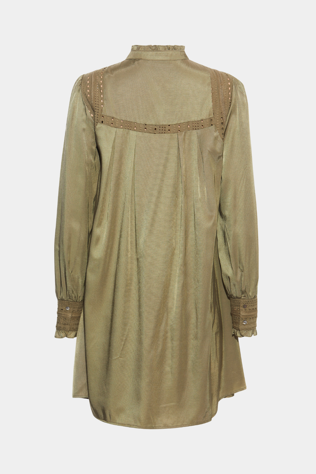Kjole, dress, skjorte, tunika, skjortekjole, shiny, blank, blonde, broderi, knapper, fin, smuk, elegant, klassisk, feminin, pæn, rå, cool, sej, unik, hverdag, fest
