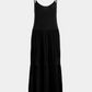 Kjole, dress, midi, strop, strap, stropkjole, solkjole, stranskjole, viskose, let, blød, fin, smuk, elegant, klassisk, feminin, rå, cool, sej, pæn, musthave, basis, basic, hverdag, fest