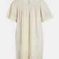 kjole, dress, hvid, råhvid, creme, broderi, flæser, flæse, hulmønster, fin, smuk, elegant, klassisk, feminin, rå, cool, sej, pæn, unik, musthave, hverdag, fest,