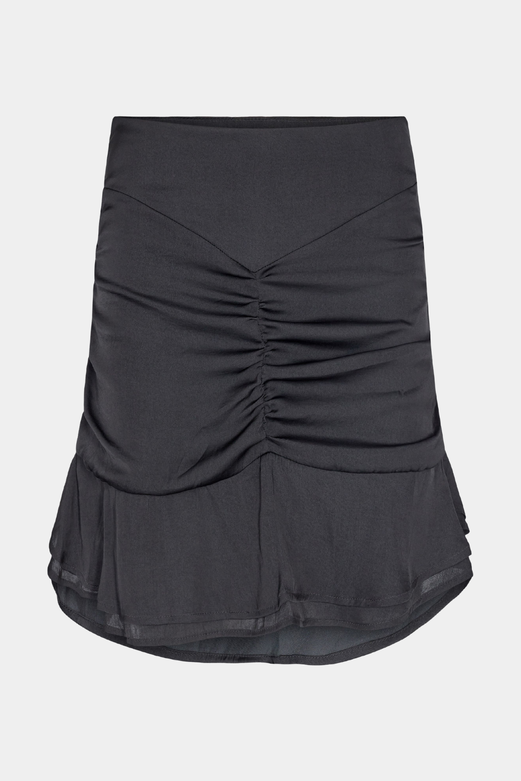 Nederdel, skirt, sort, blank, skinnende, satin, silke, shiny, sort, fin, smuk, elegant, klassisk, feminin, pæn, rå, cool, sej, unik, musthave, hverdag, fest