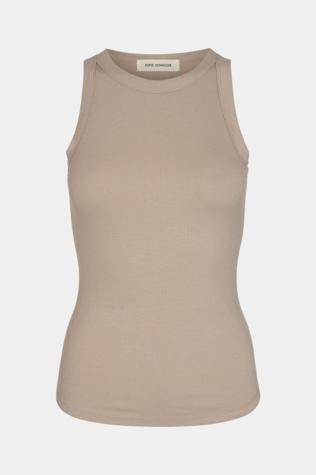 top, bluse, hvid, white, rib, rundhals, viskose, let, blød, fin, smuk, elegant, klassisk, feminin, pæn, rå, cool, sej, unik, musthave, basis, basic, hverdag, fest