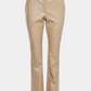 buks, bukser, pants, pu, puskind, pulæder, vegansk, sand, beige, læder, skind, skindbukser, læderbukser, vidde, trompet, fin, smuk, elegant, klassisk, feminin, pæn, rå, cool, sej, unik, musthave, hverdag, fest