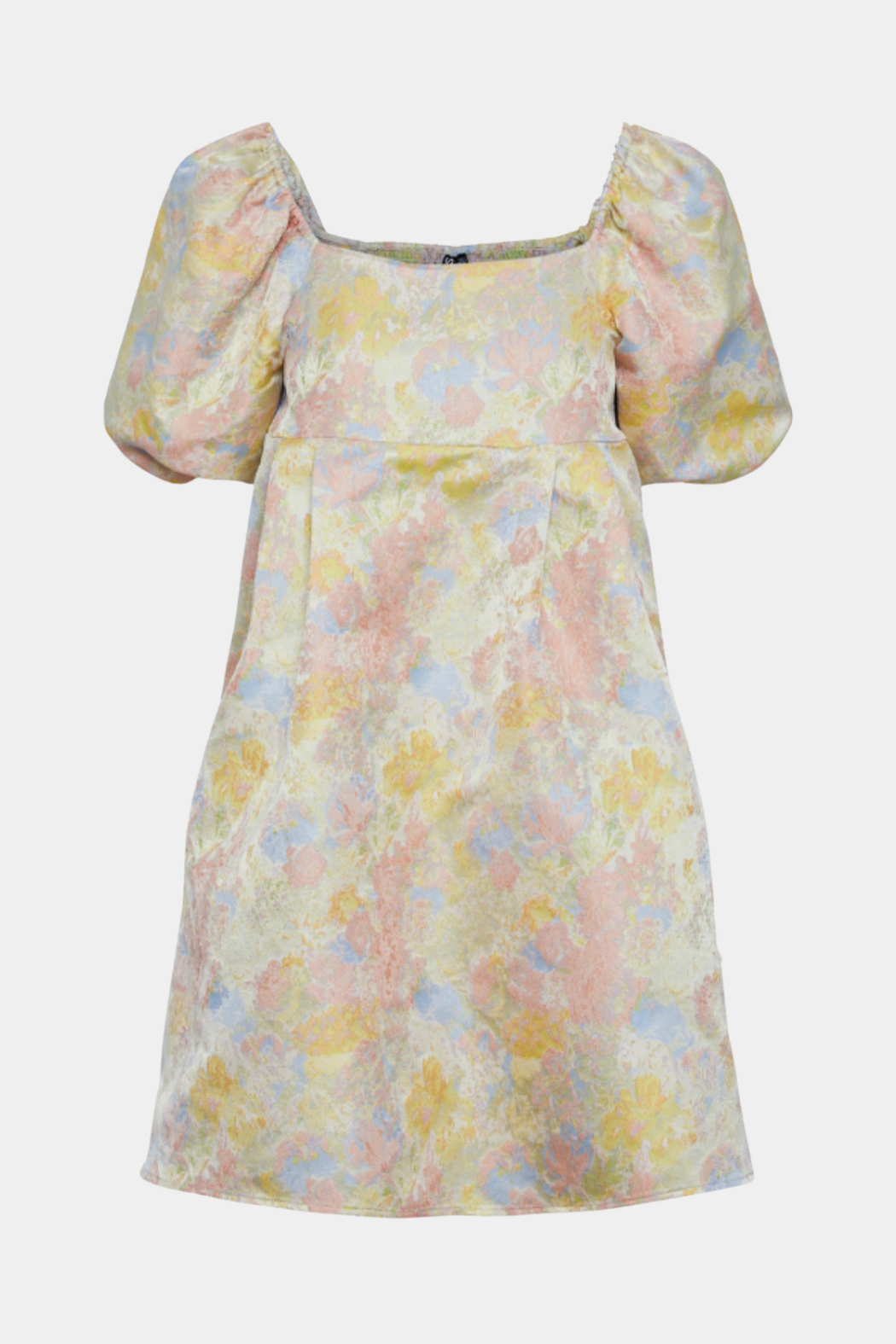 kjole, dress, voluminøs, ballon, puf, jacquard, elegant, blomster, print, struktur, a-shape, sommer, sommerkjole, forår, bryllup, elegant, fin, feminin, hverdag, fest