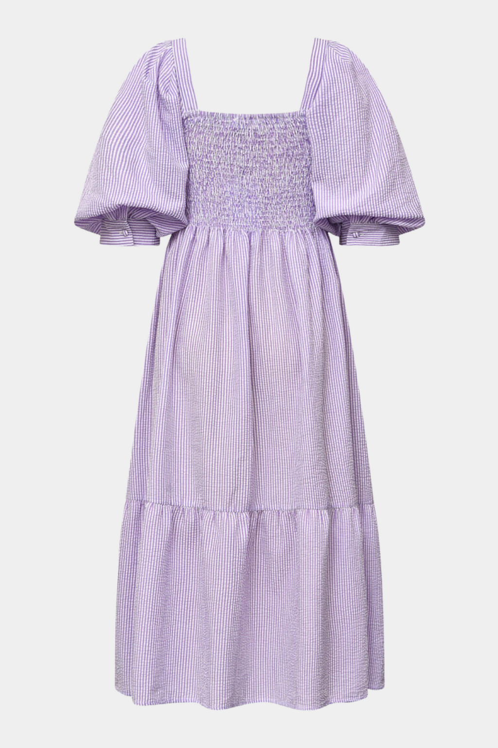 Cheri stripe dress, purple/white