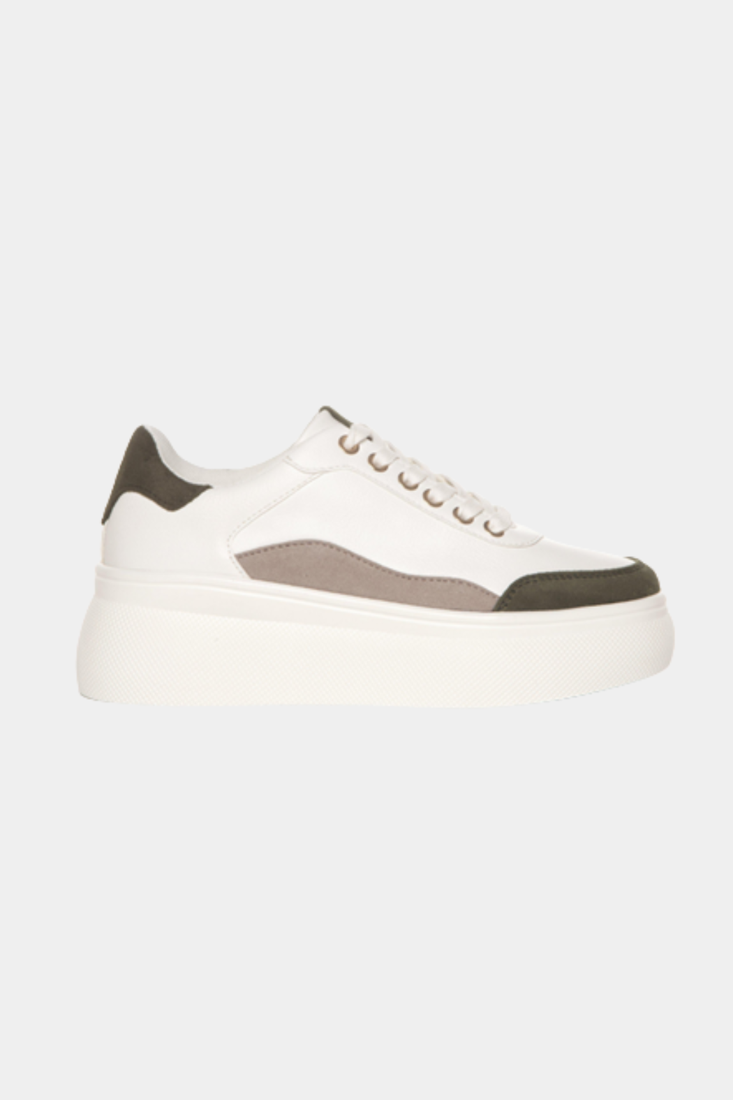sneaker, sneakers, hvid, white, plateau, ruskind, skind, læder, kunstlæder, suede, stof, beige, army, blød, soft, behagelig, konfortabel, comfortable, hverdag, cool, rå, kvinde, dame, woman