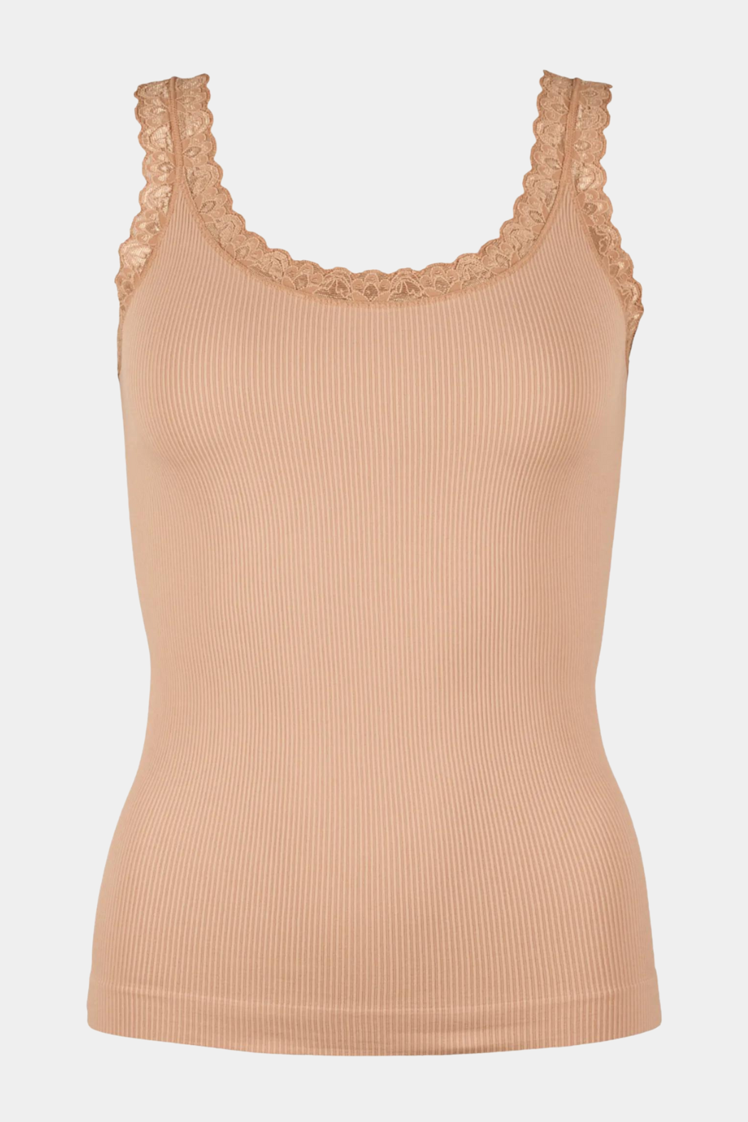 Frida rib top, nude