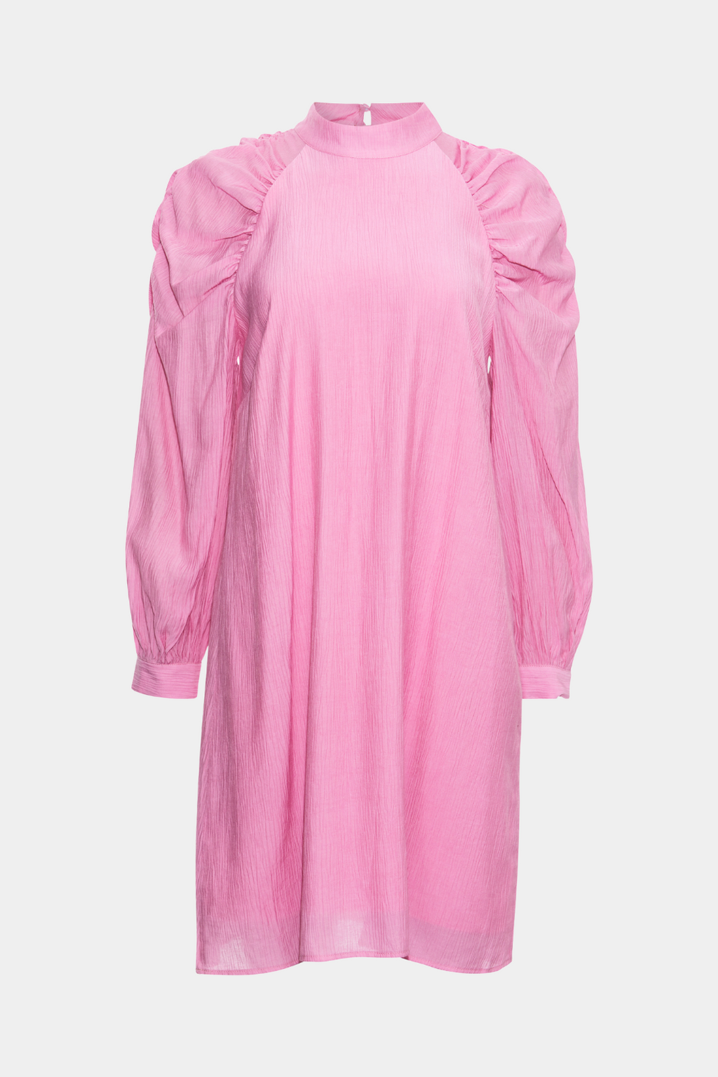 pink, lyserød, bubblegum, puf, flæser, højhals, fin smuk, elegant, klassisk, feminin, rå, cool sej, unik, musthave, fest, hverdag