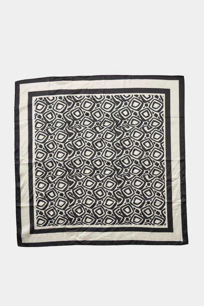 PCKajinda square scarf, white smoke