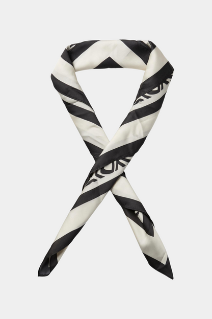 PCKajinda square scarf, white smoke