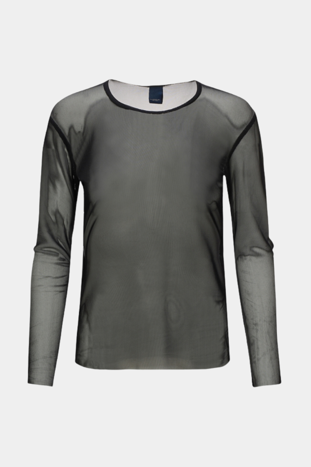 top, tee, t-shirt, bluse, langærmet, long sleeve, mesh, gennemsigtig, transparent, let, luftig, fin, smuk, elegant, klassisk, feminin, print, rå, cool, basic, hverdag, fest, sommer, vinter