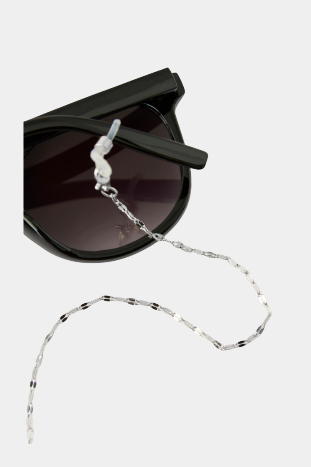solbriller, suglass, chain, kæde, sikkerhed, fin, smuk, elegant, klassisk, feminin, cool, rå, sej, guld, sølv
